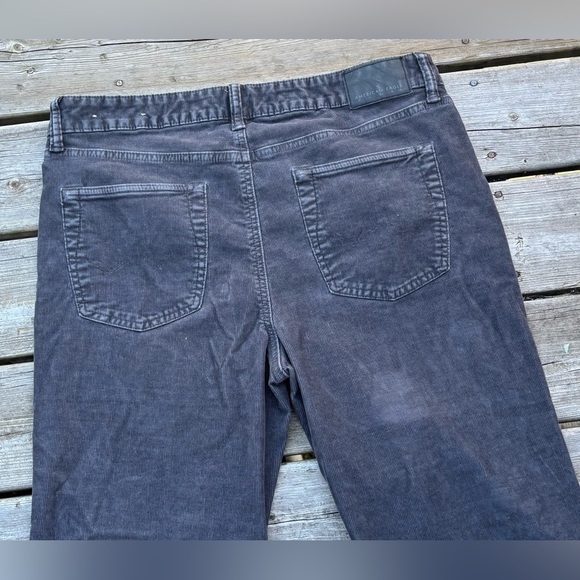 American Eagle AE Flex Original Straight Lived-in Corduroy Pants Gray 34x32 - Picture 8 of 9